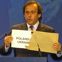Мишель Платини дал шанс Украине и Польше